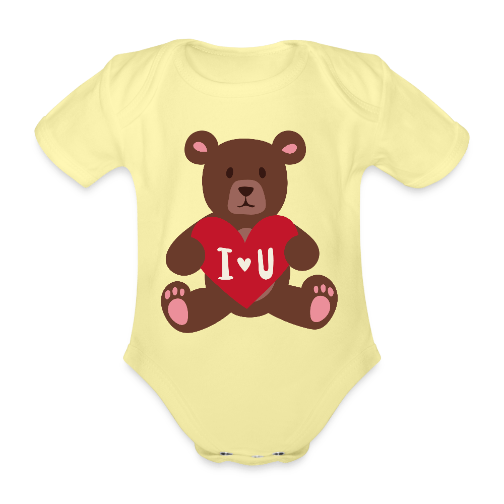 Organic Short - sleeved Baby Bodysuit - Divine Janisal Design