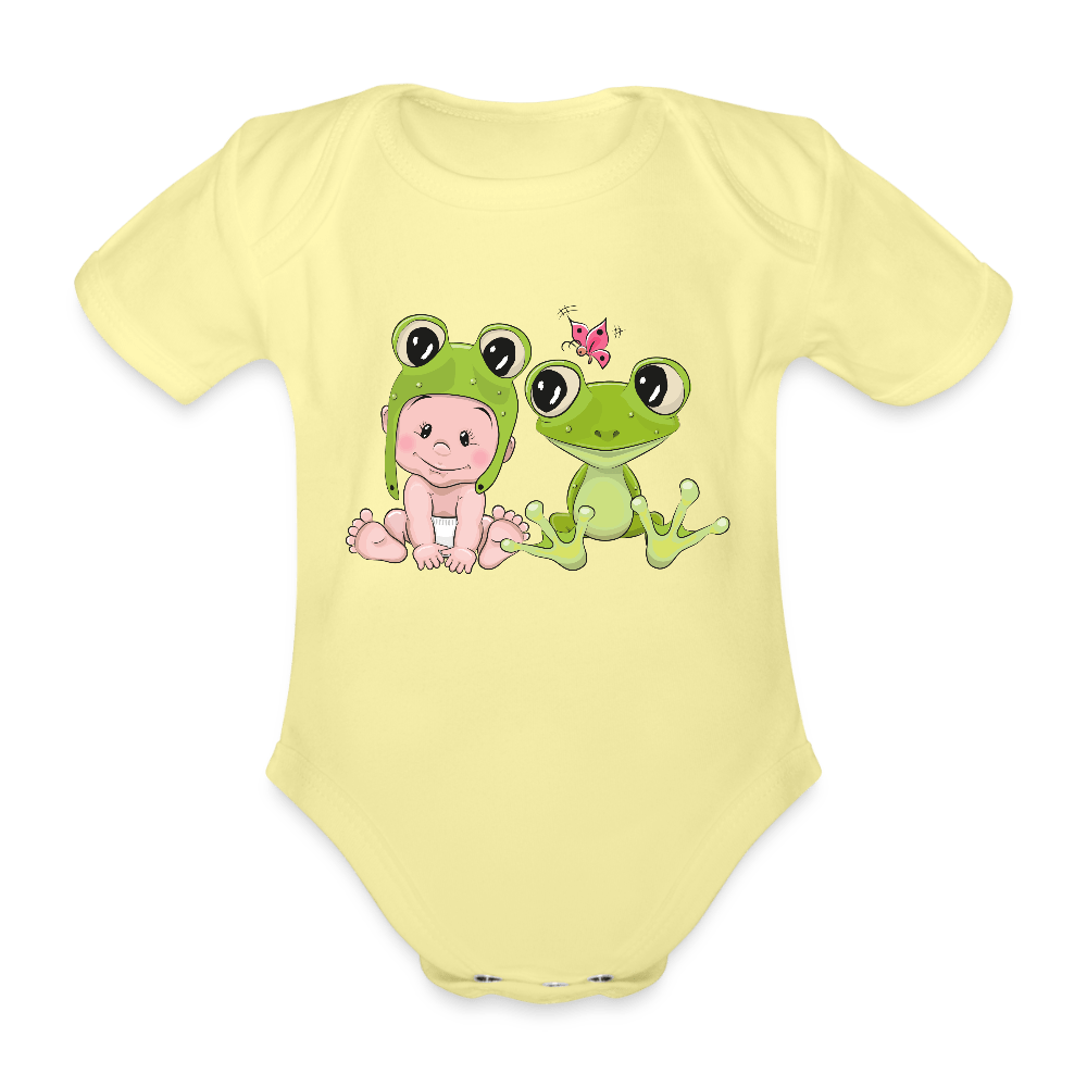 Organic Short - sleeved Baby Bodysuit - Divine Janisal Design