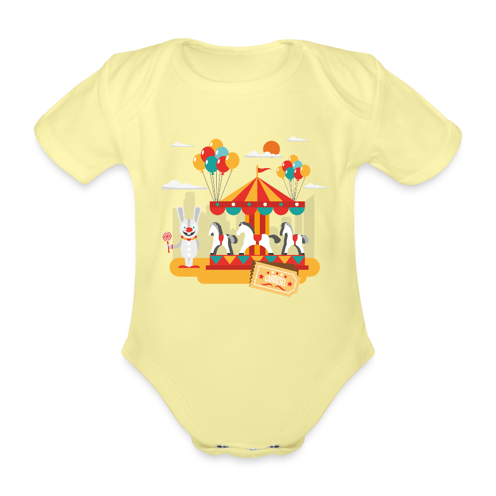 Organic Short - sleeved Baby Bodysuit - Divine Janisal Design