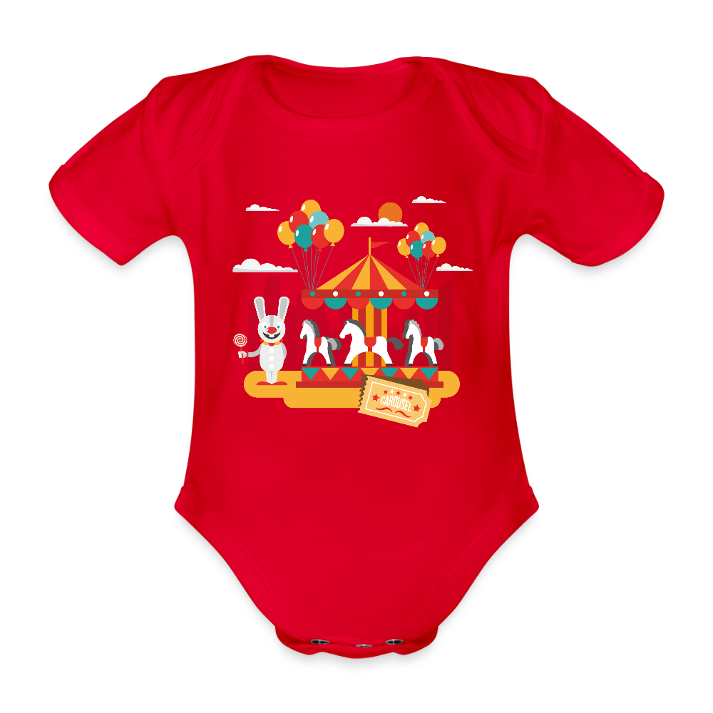 Organic Short - sleeved Baby Bodysuit - Divine Janisal Design
