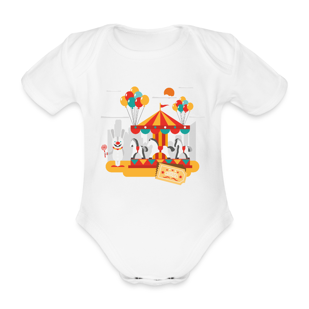 Organic Short - sleeved Baby Bodysuit - Divine Janisal Design