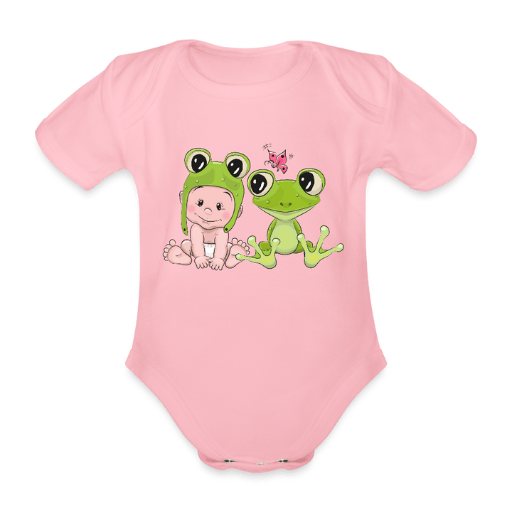 Organic Short - sleeved Baby Bodysuit - Divine Janisal Design