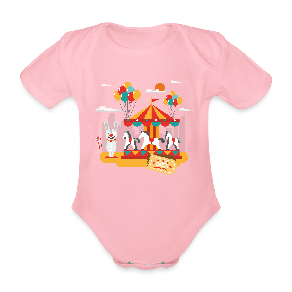 Organic Short - sleeved Baby Bodysuit - Divine Janisal Design