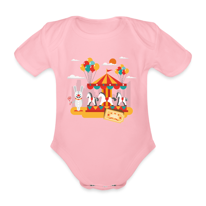 Organic Short - sleeved Baby Bodysuit - Divine Janisal Design
