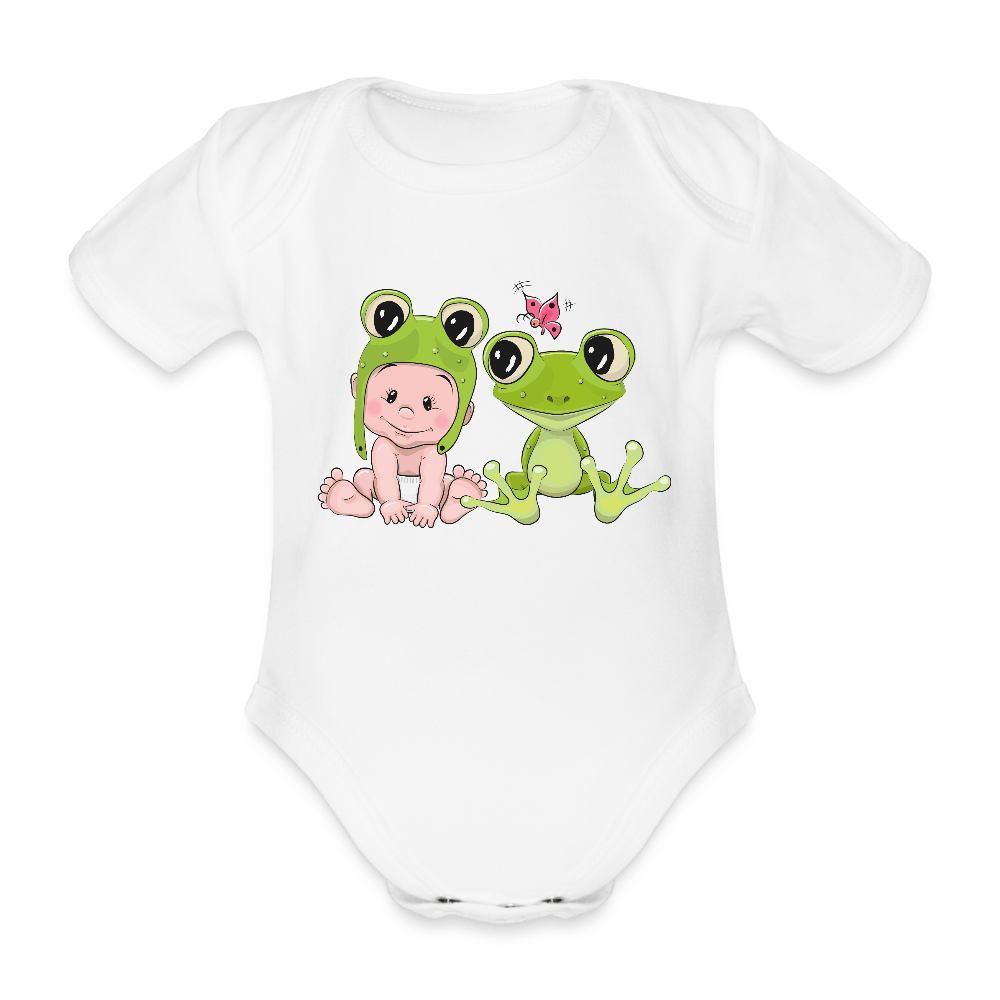 Organic Short - sleeved Baby Bodysuit - Divine Janisal Design