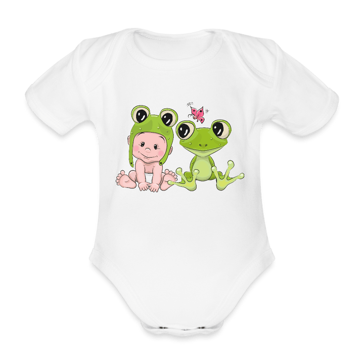 Organic Short - sleeved Baby Bodysuit - Divine Janisal Design