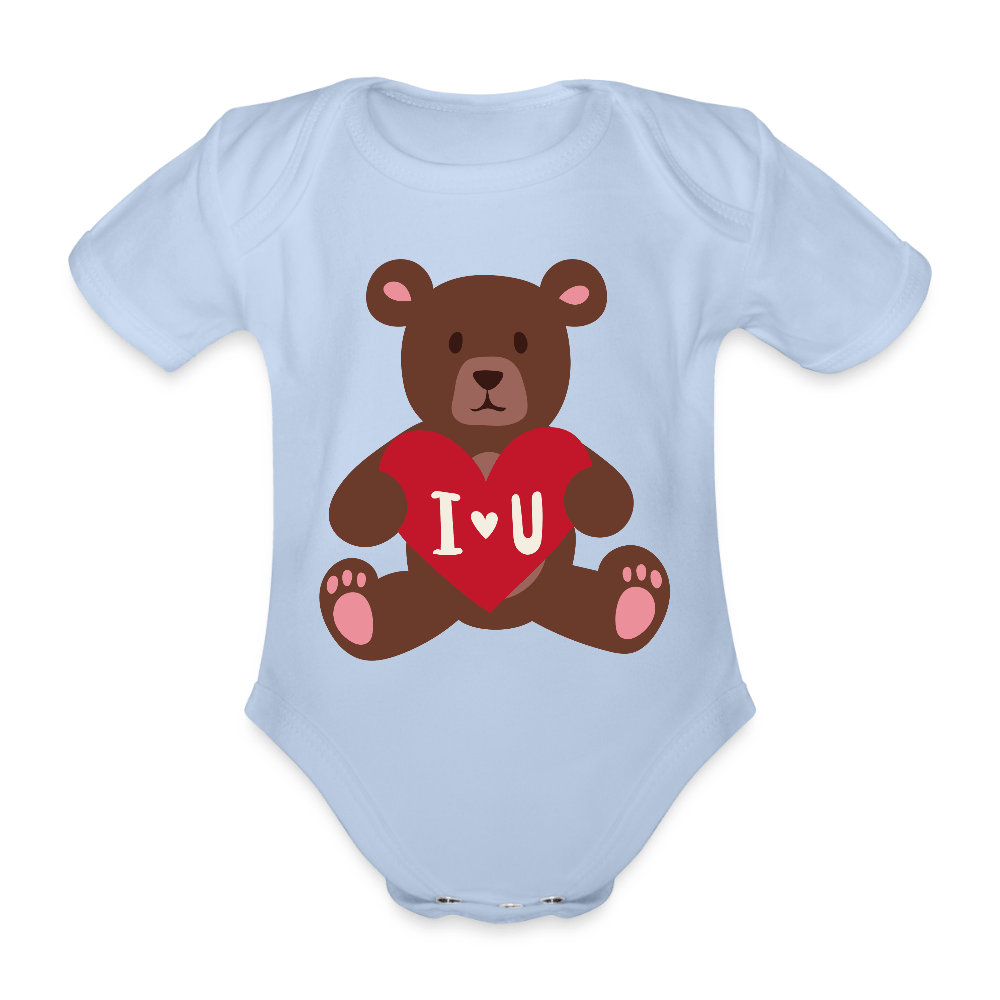 Organic Short - sleeved Baby Bodysuit - Divine Janisal Design