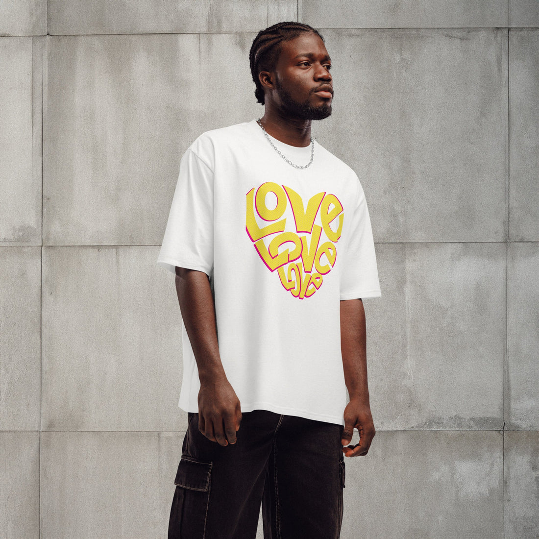 Oversized heavyweight t-shirt - Divine Janisal Design