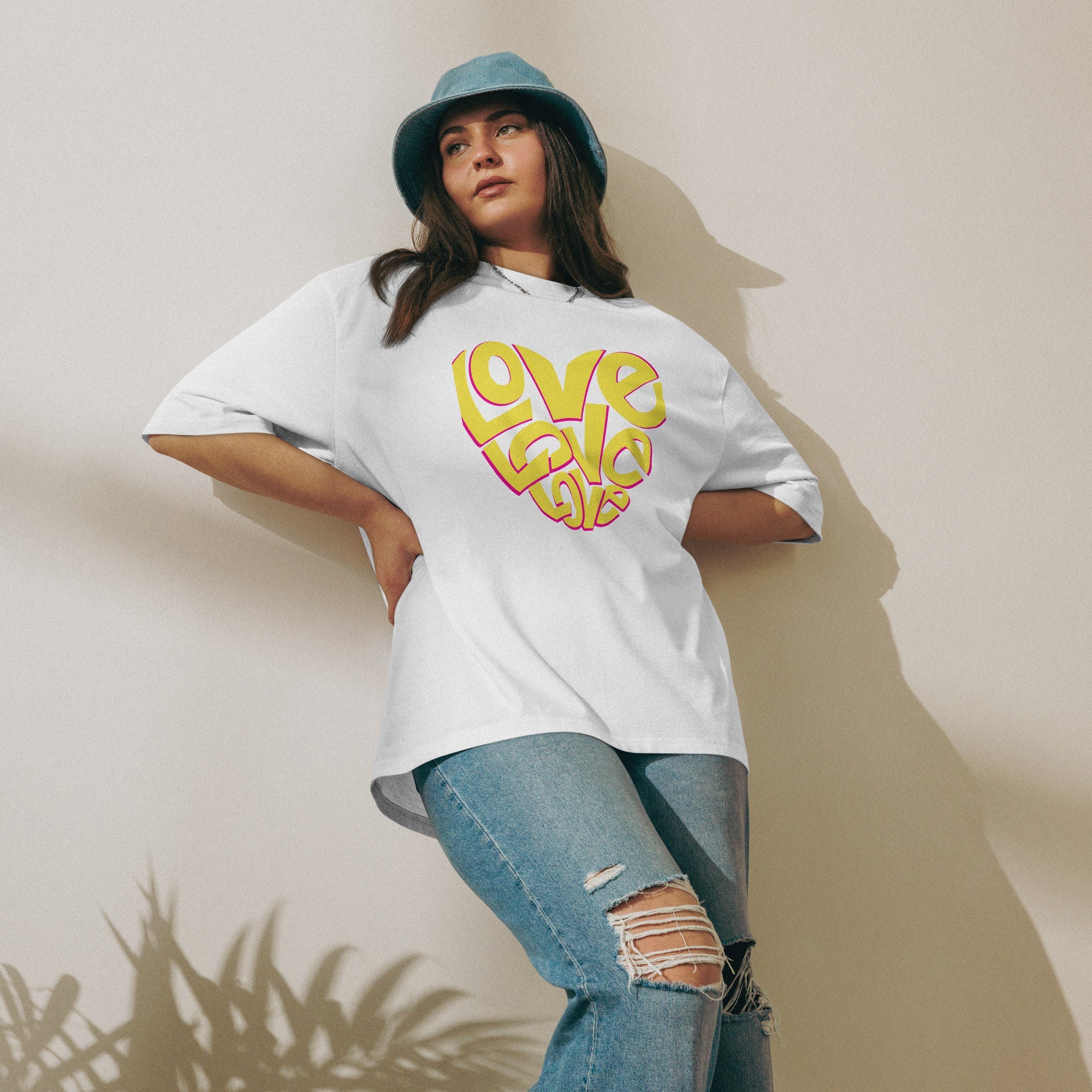 Oversized heavyweight t-shirt - Divine Janisal Design