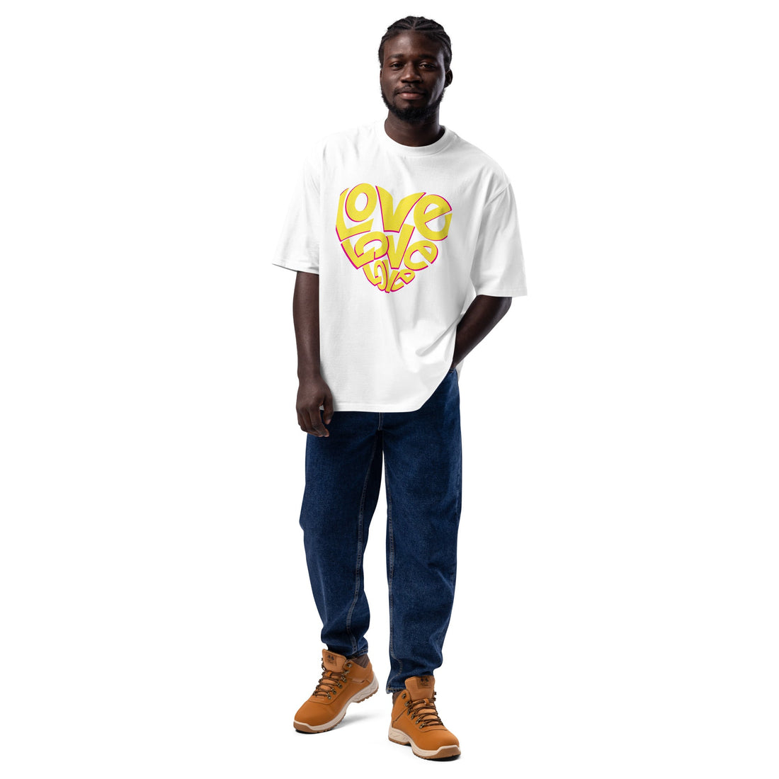 Oversized heavyweight t-shirt - Divine Janisal Design