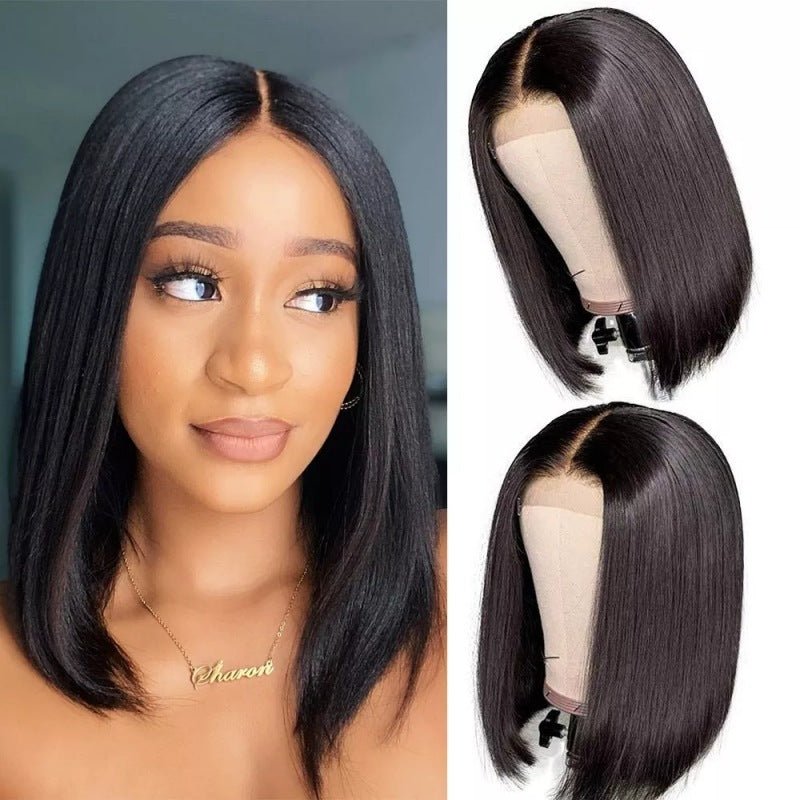 Real Lace Human Hair Silk Wig - Divine Janisal Design