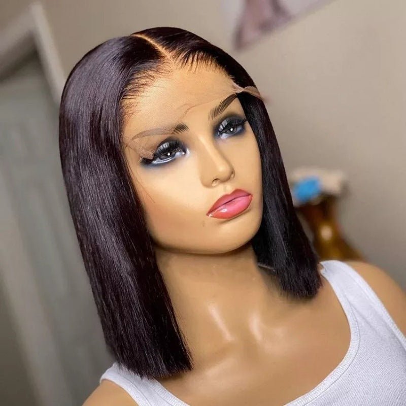 Real Lace Human Hair Silk Wig - Divine Janisal Design