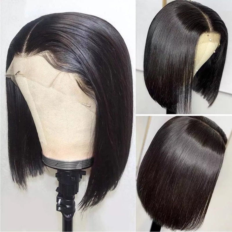 Real Lace Human Hair Silk Wig - Divine Janisal Design