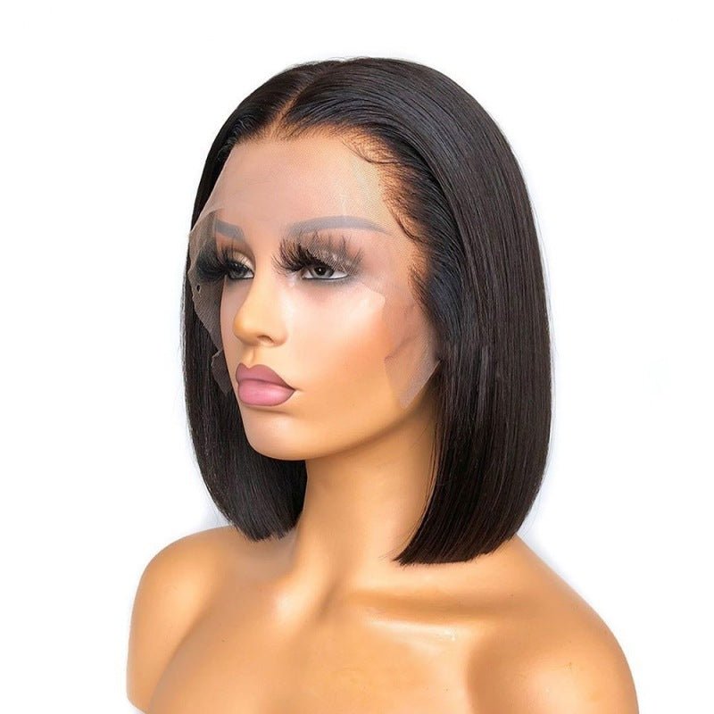 Real Lace Human Hair Silk Wig - Divine Janisal Design