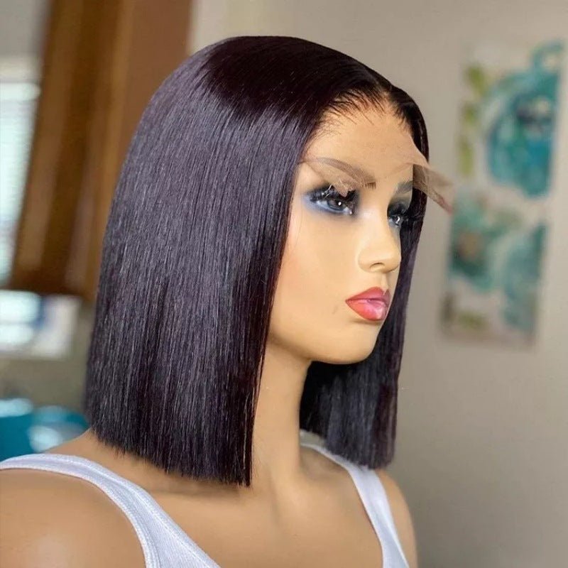 Real Lace Human Hair Silk Wig - Divine Janisal Design