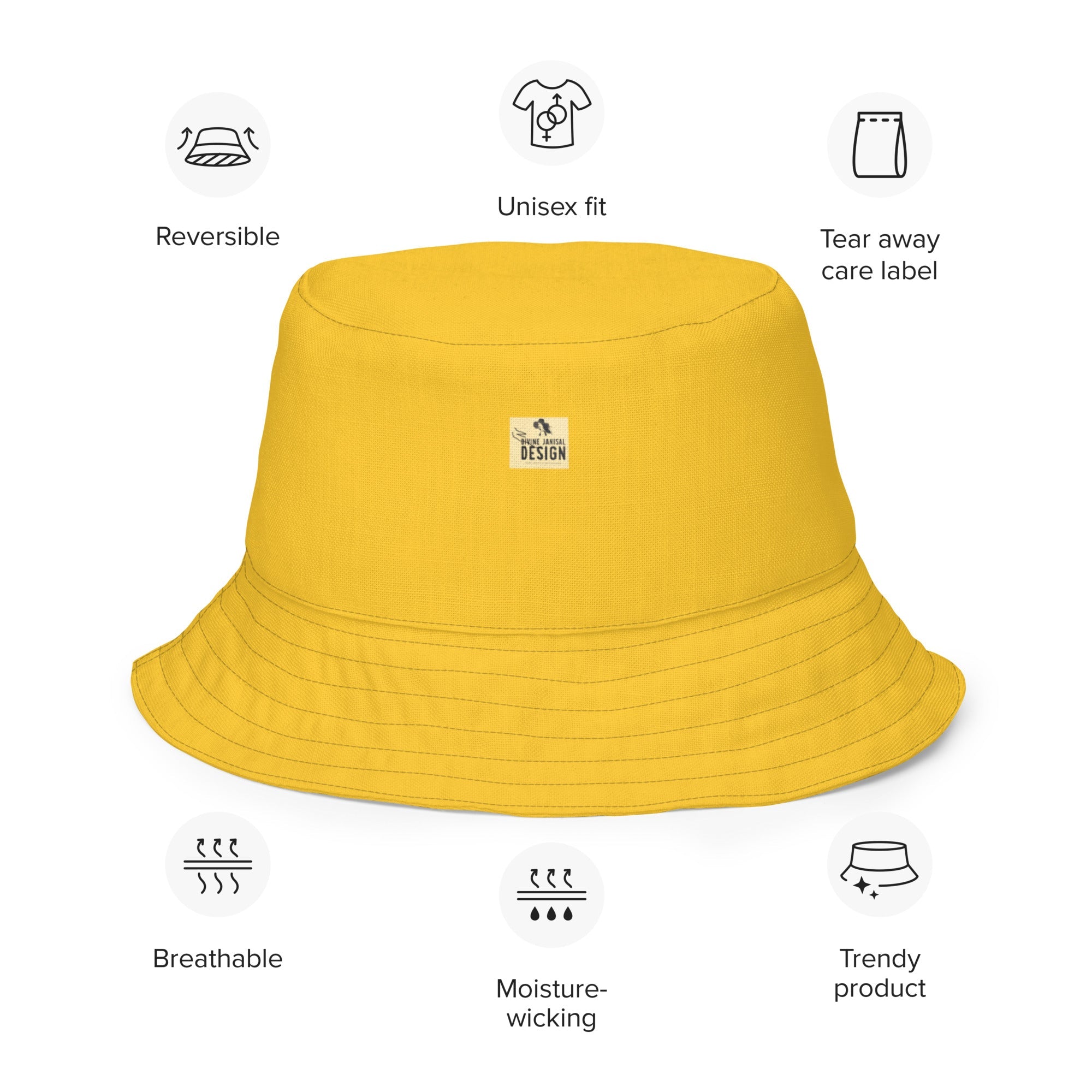 Reversible bucket hat - Divine Janisal Design