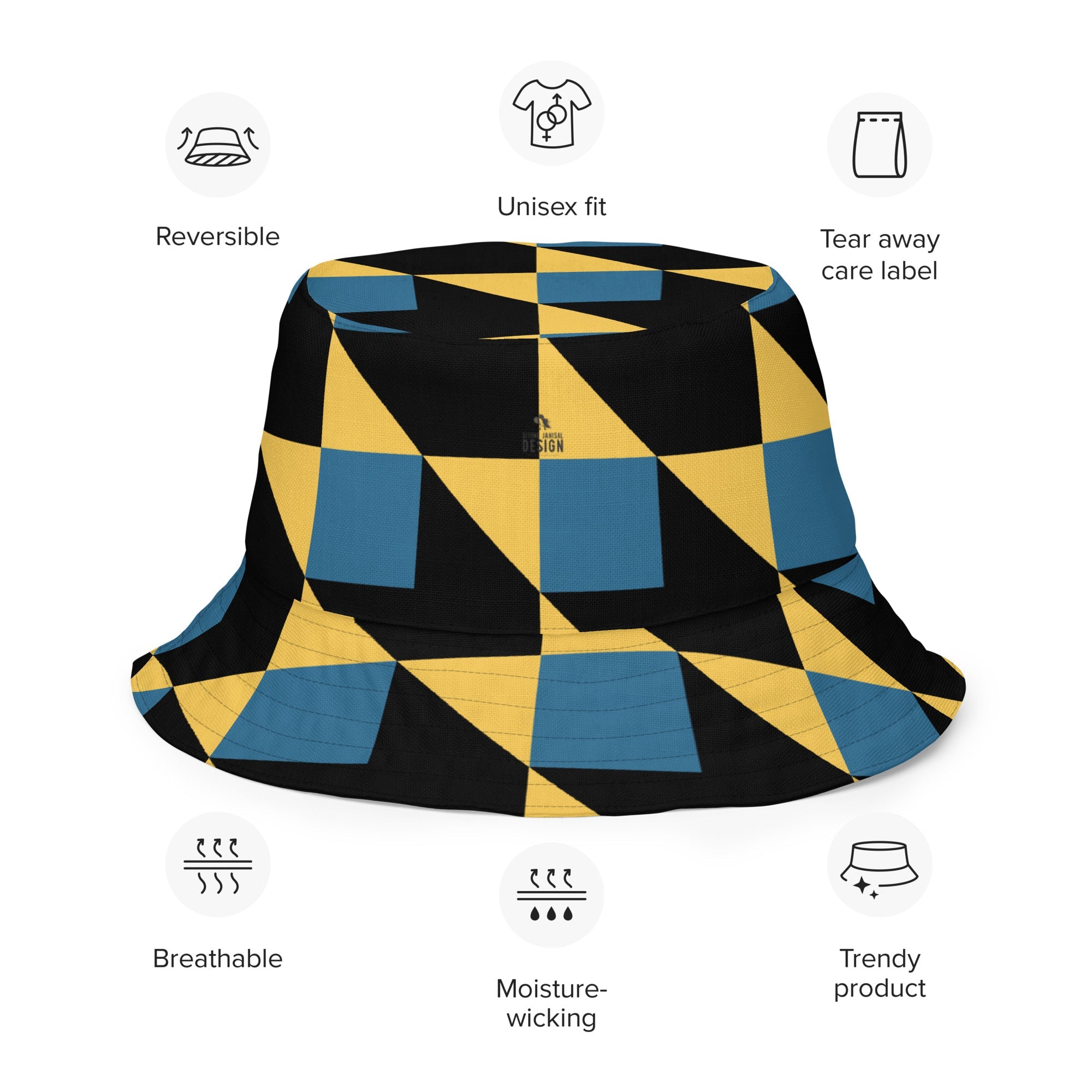 Reversible bucket hat - Divine Janisal Design