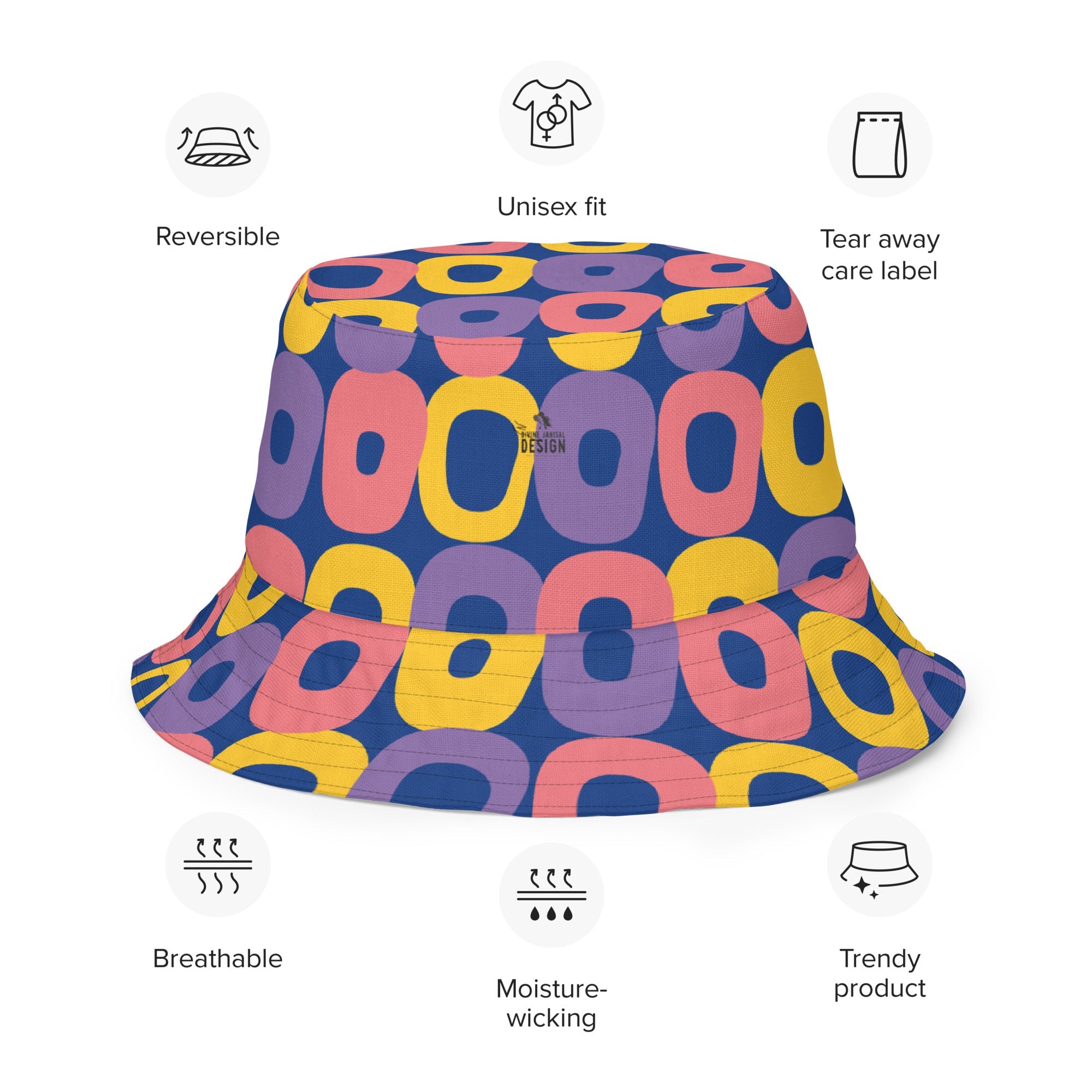 Reversible bucket hat - Divine Janisal Design