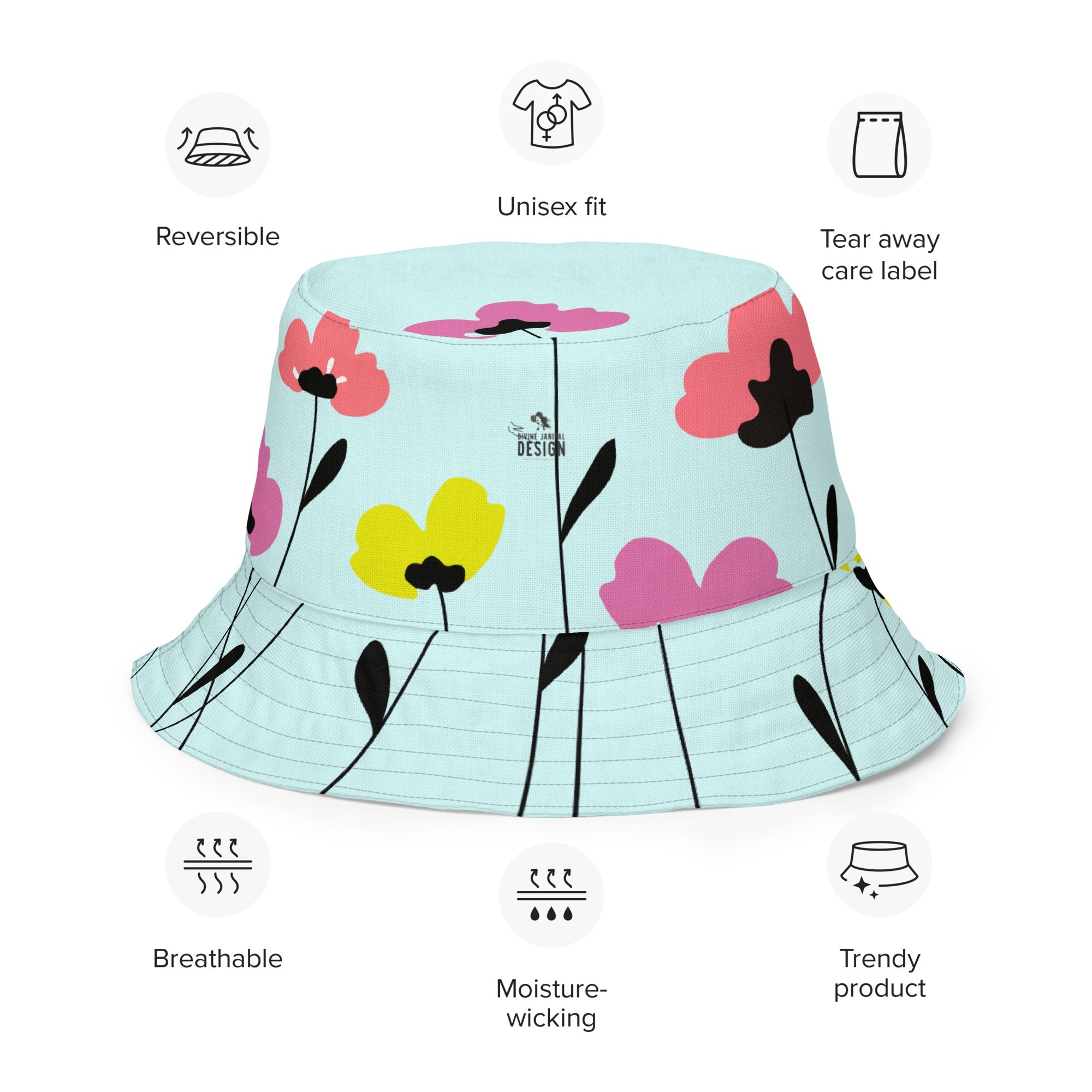 Reversible bucket hat - Divine Janisal Design