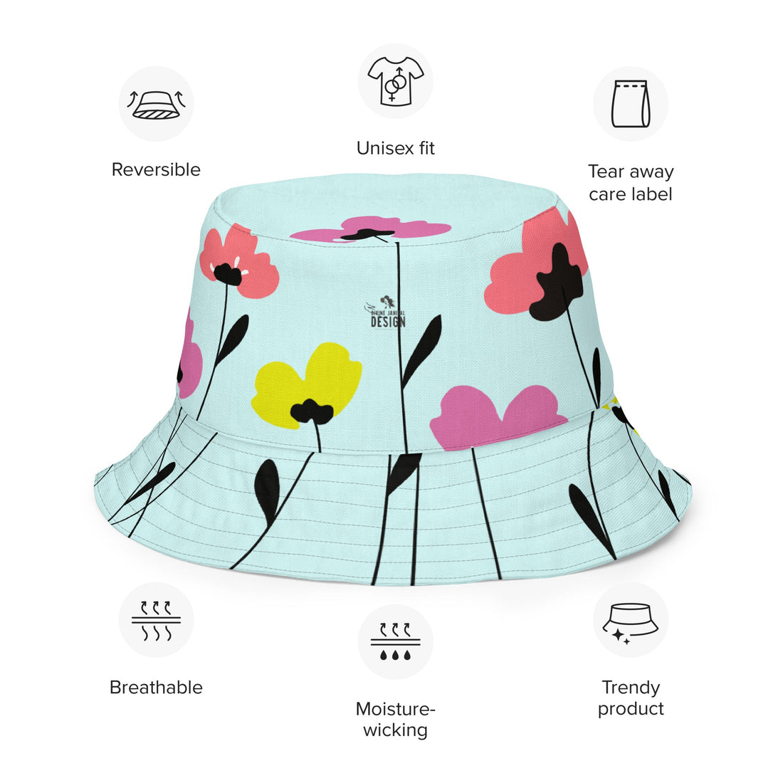 Reversible bucket hat - Divine Janisal Design