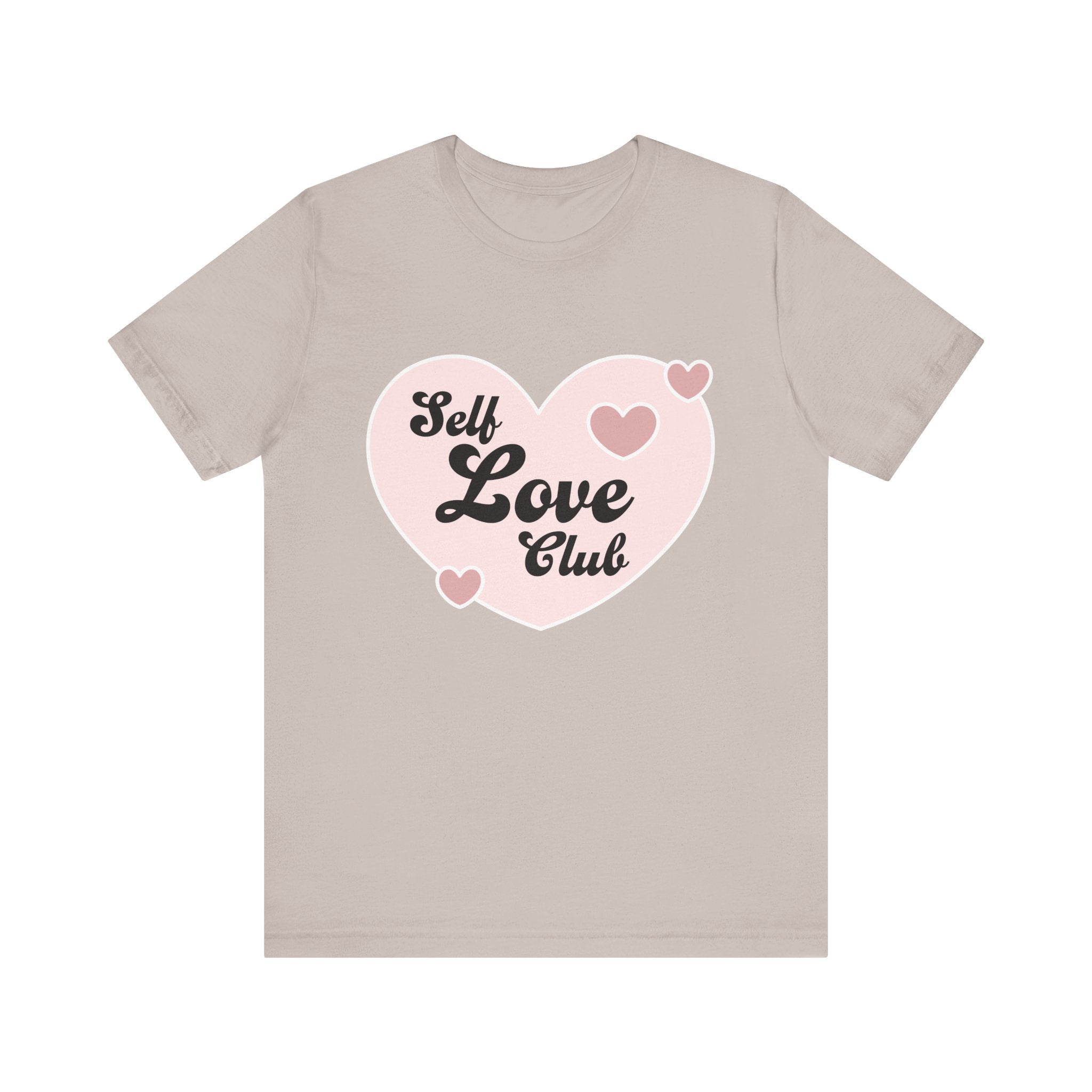 Self Love Club Tee, Unisex Cotton T-Shirt, Positive Vibes Shirt, Gift for Friends, Self - Care Apparel, Affirmation Clothing - Divine Janisal Design
