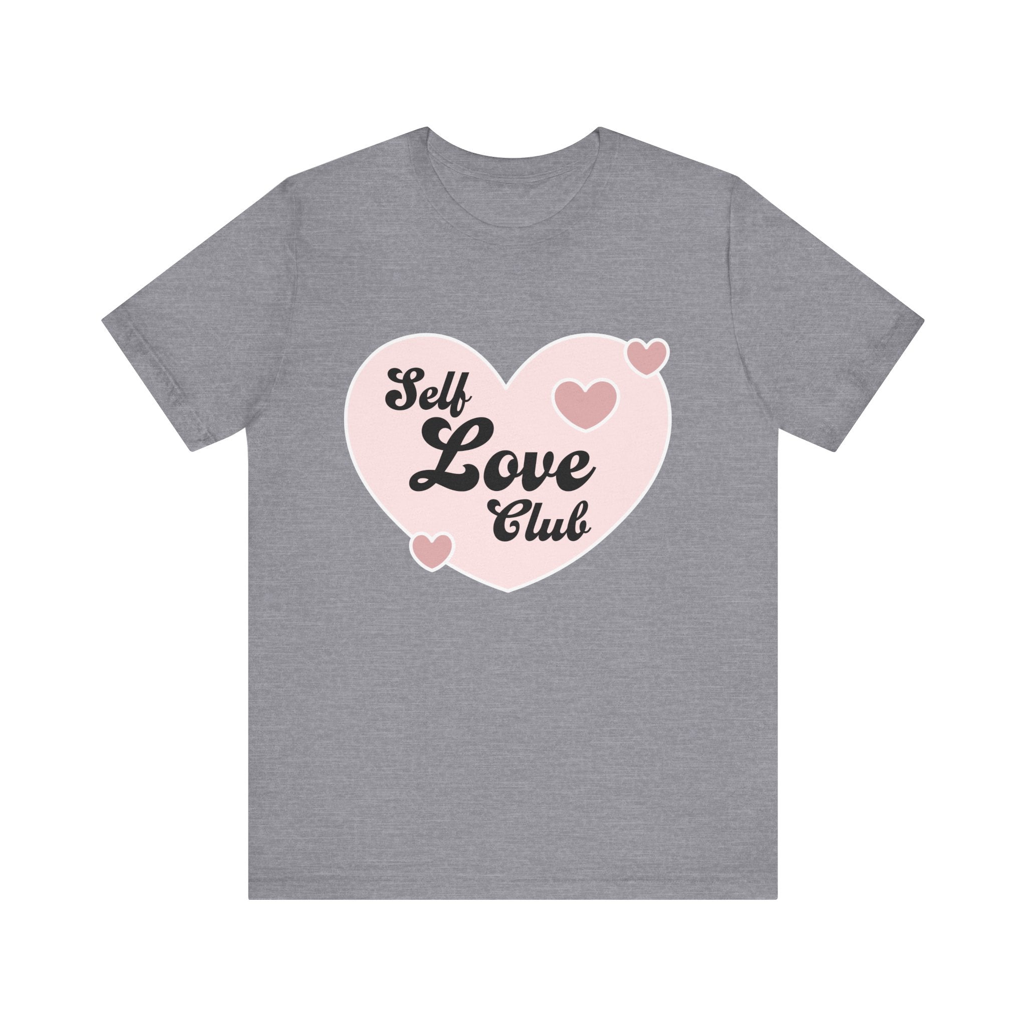 Self Love Club Tee, Unisex Cotton T-Shirt, Positive Vibes Shirt, Gift for Friends, Self - Care Apparel, Affirmation Clothing - Divine Janisal Design