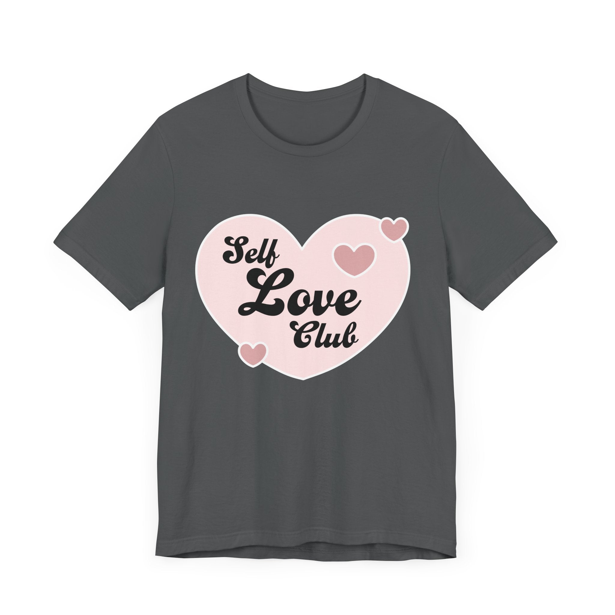 Self Love Club Tee, Unisex Cotton T-Shirt, Positive Vibes Shirt, Gift for Friends, Self - Care Apparel, Affirmation Clothing - Divine Janisal Design