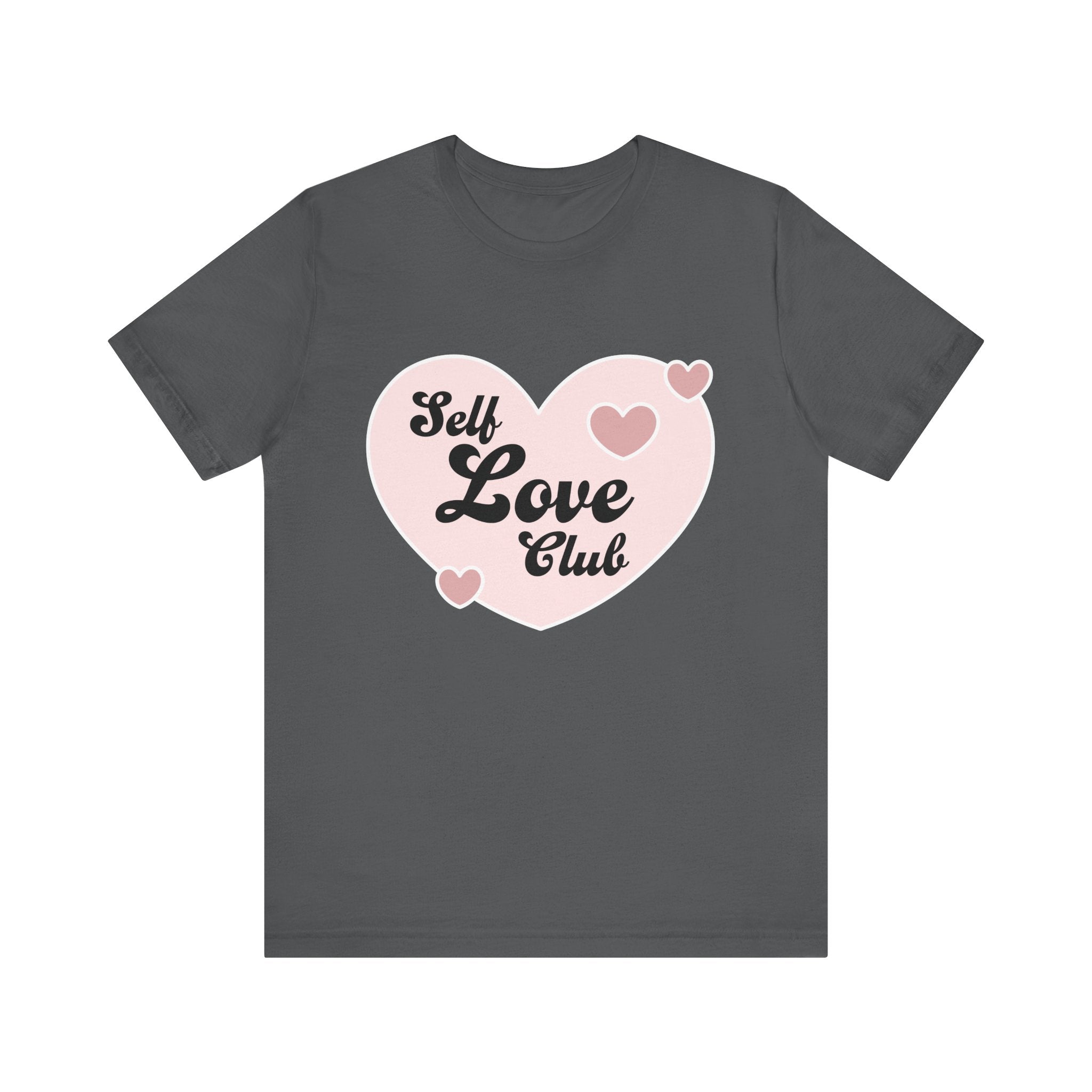 Self Love Club Tee, Unisex Cotton T-Shirt, Positive Vibes Shirt, Gift for Friends, Self - Care Apparel, Affirmation Clothing - Divine Janisal Design