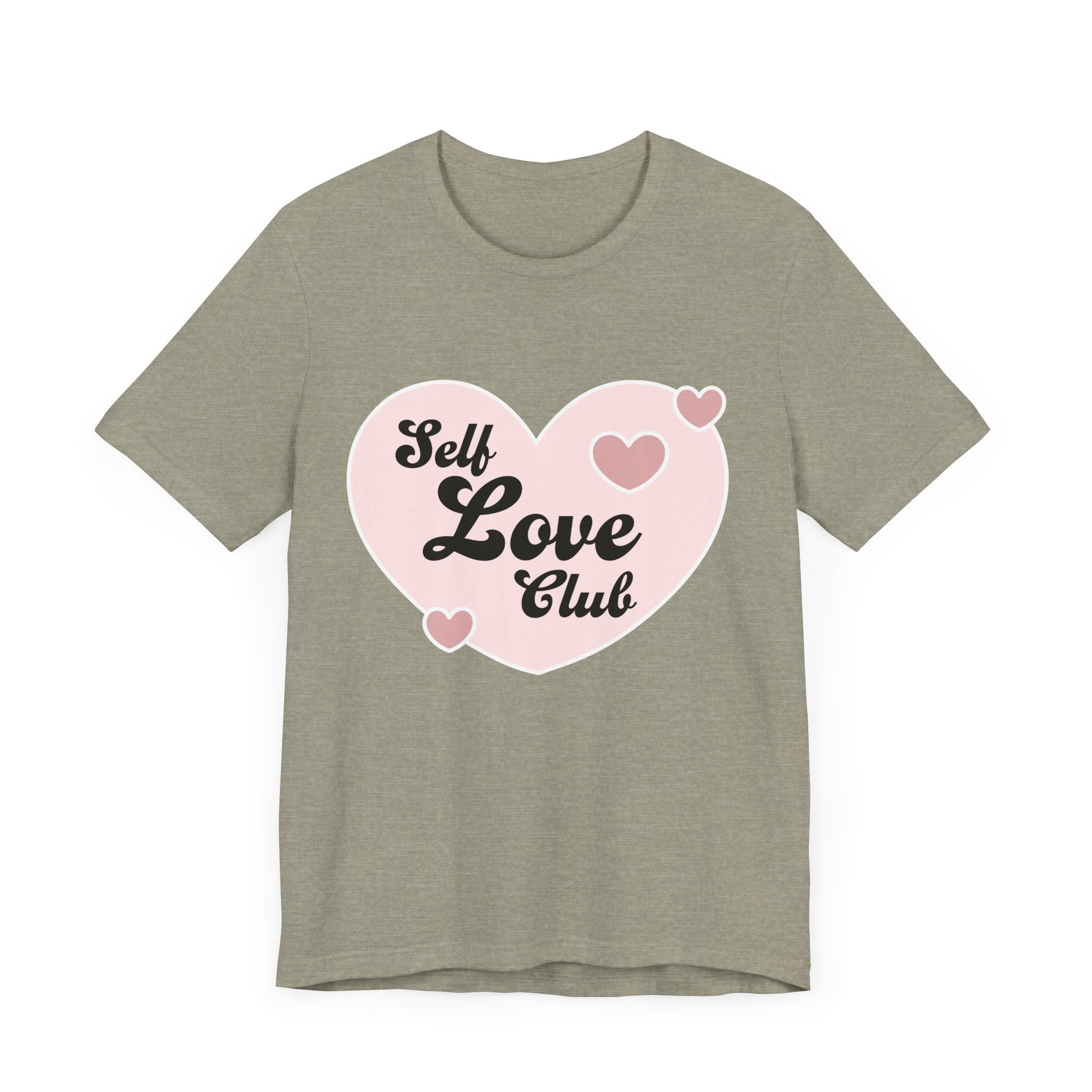 Self Love Club Tee, Unisex Cotton T-Shirt, Positive Vibes Shirt, Gift for Friends, Self - Care Apparel, Affirmation Clothing - Divine Janisal Design