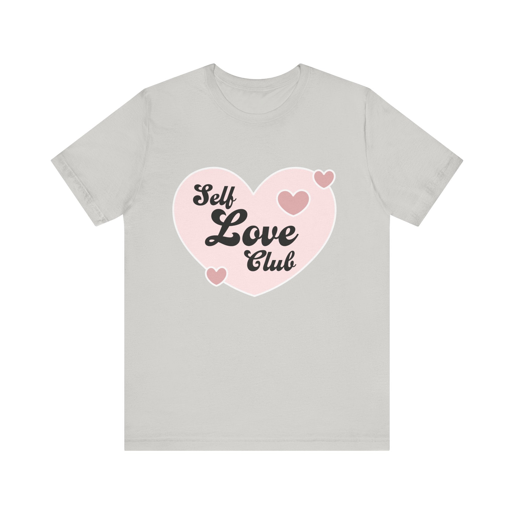 Self Love Club Tee, Unisex Cotton T-Shirt, Positive Vibes Shirt, Gift for Friends, Self - Care Apparel, Affirmation Clothing - Divine Janisal Design