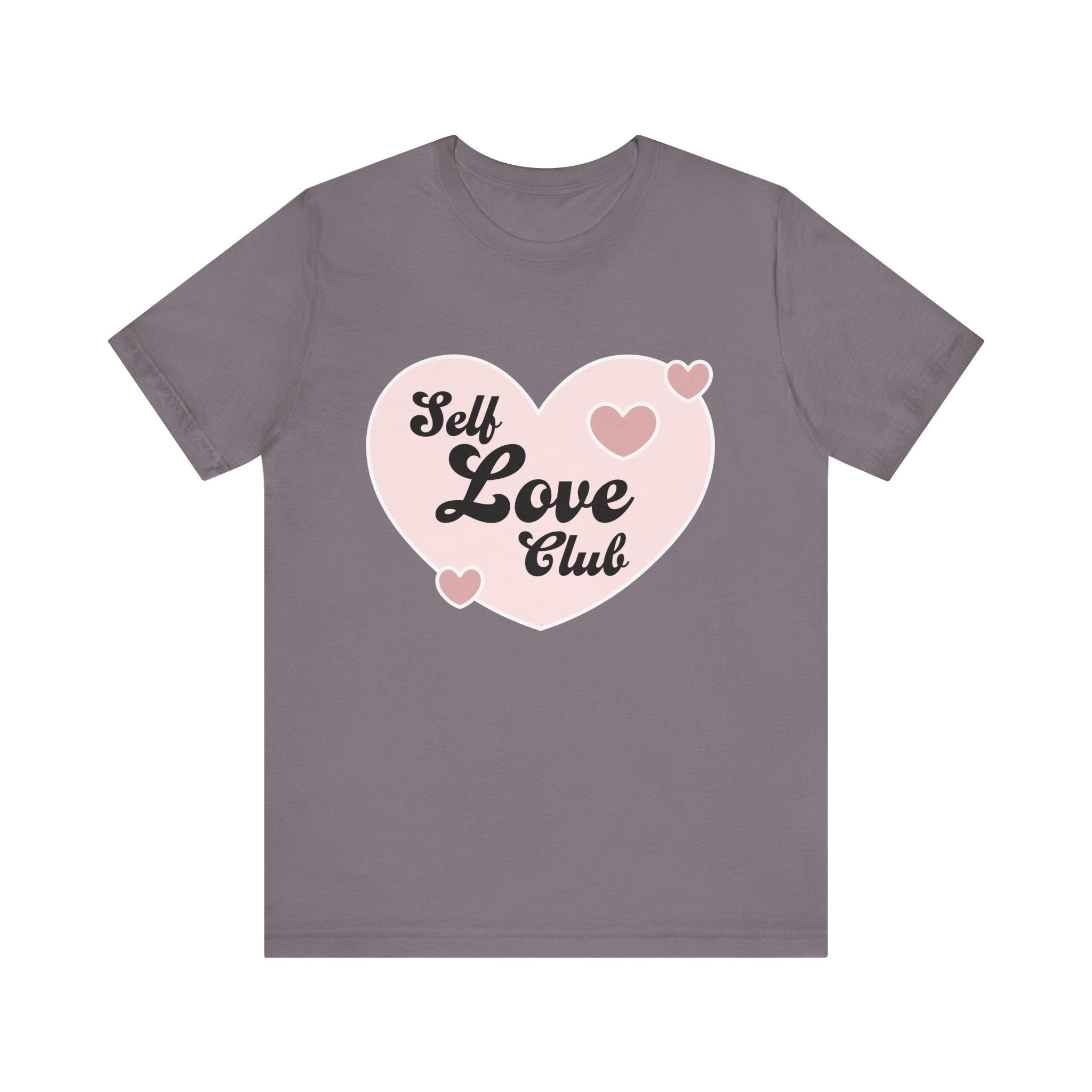 Self Love Club Tee, Unisex Cotton T-Shirt, Positive Vibes Shirt, Gift for Friends, Self - Care Apparel, Affirmation Clothing - Divine Janisal Design