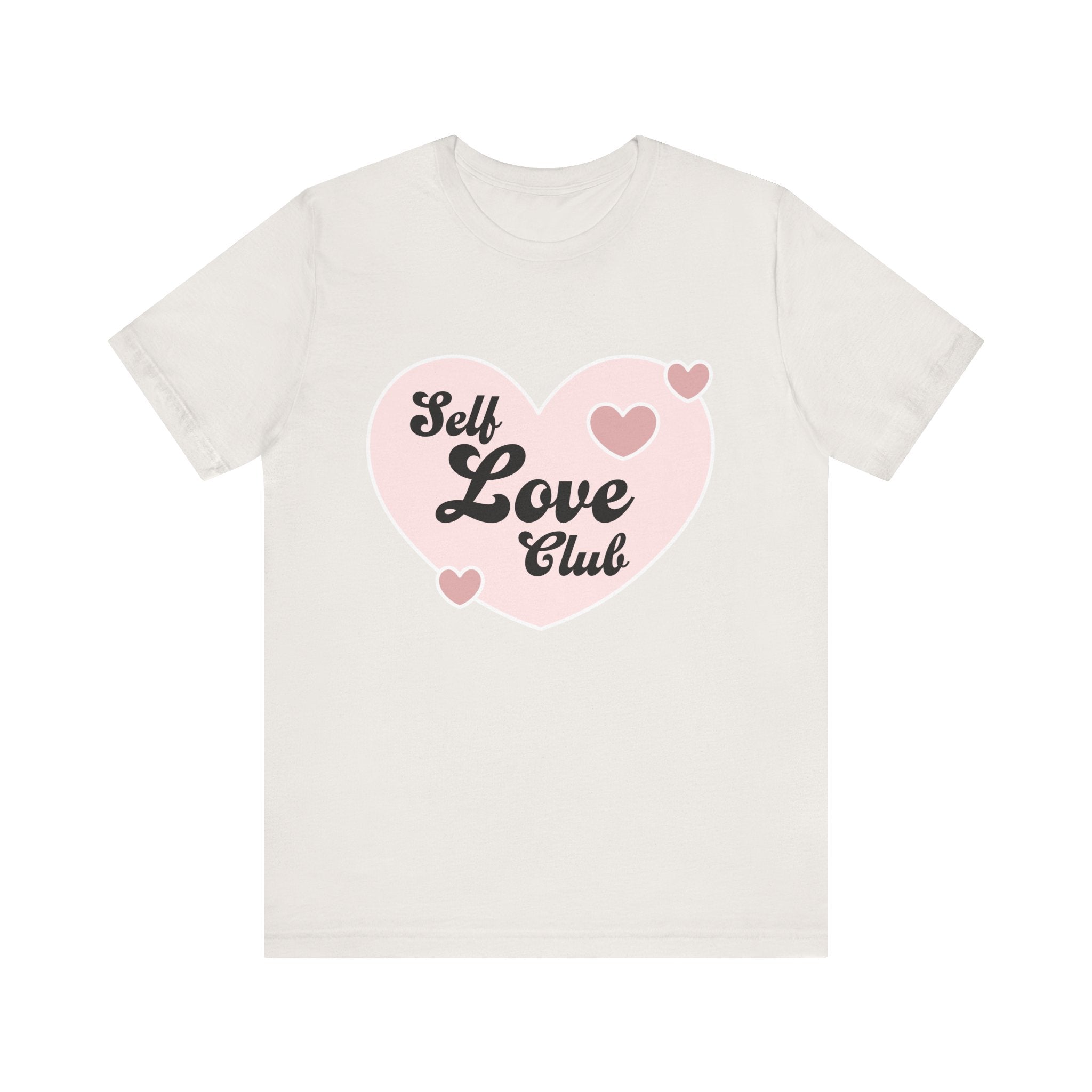 Self Love Club Tee, Unisex Cotton T-Shirt, Positive Vibes Shirt, Gift for Friends, Self - Care Apparel, Affirmation Clothing - Divine Janisal Design