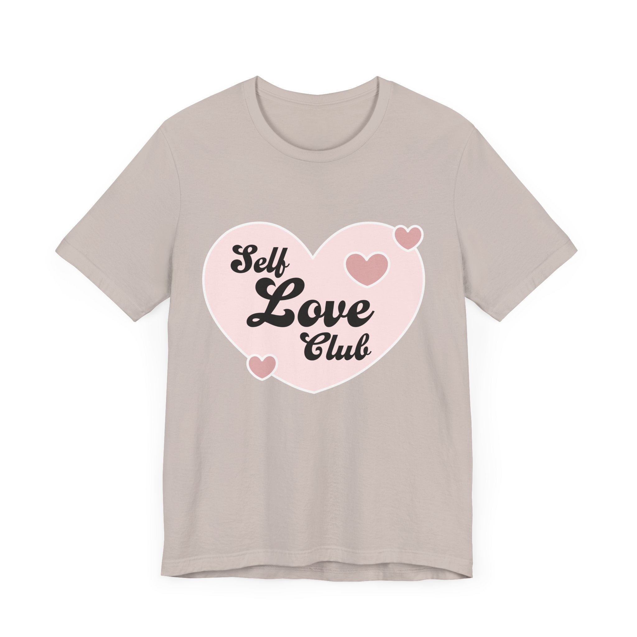 Self Love Club Tee, Unisex Cotton T-Shirt, Positive Vibes Shirt, Gift for Friends, Self - Care Apparel, Affirmation Clothing - Divine Janisal Design