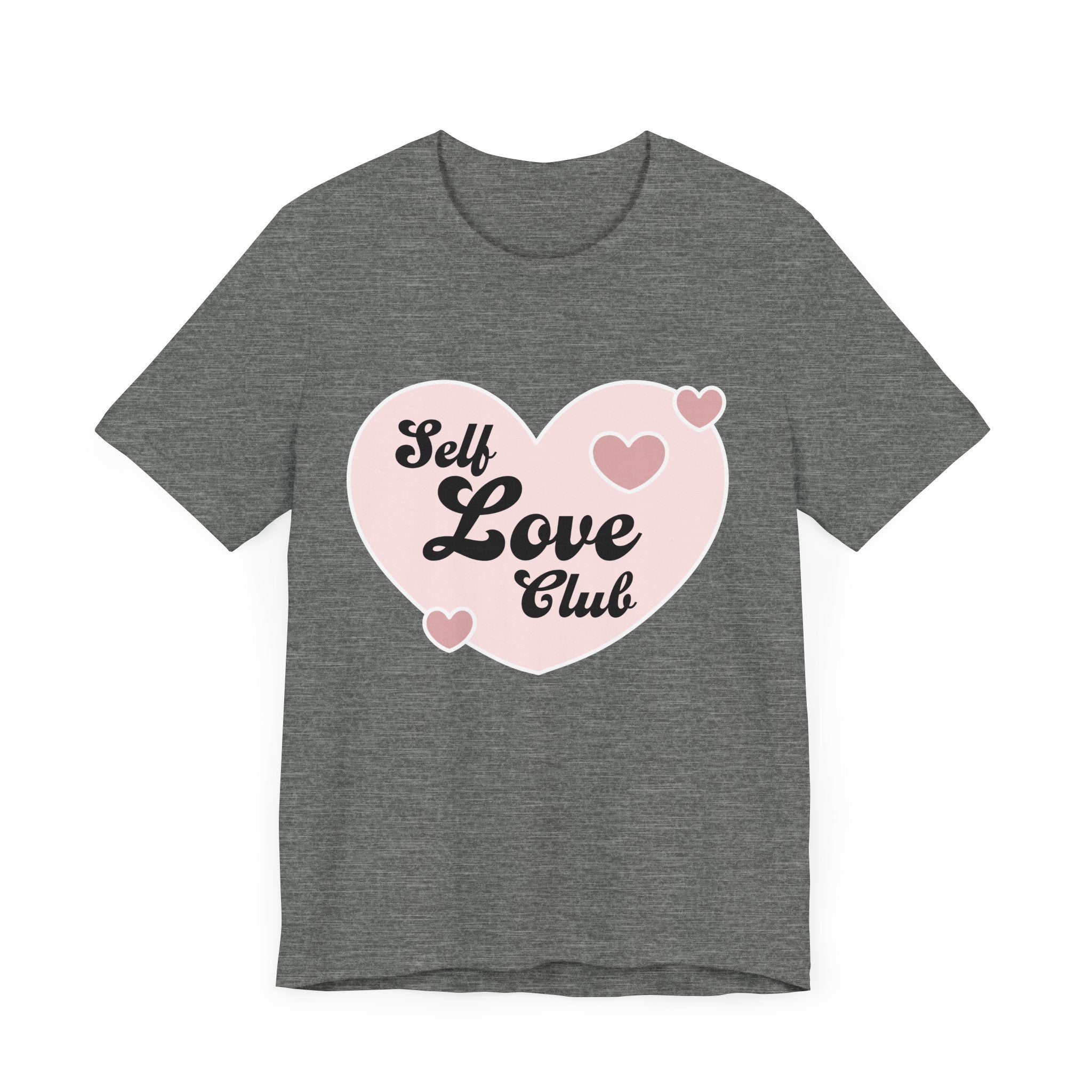Self Love Club Tee, Unisex Cotton T-Shirt, Positive Vibes Shirt, Gift for Friends, Self - Care Apparel, Affirmation Clothing - Divine Janisal Design