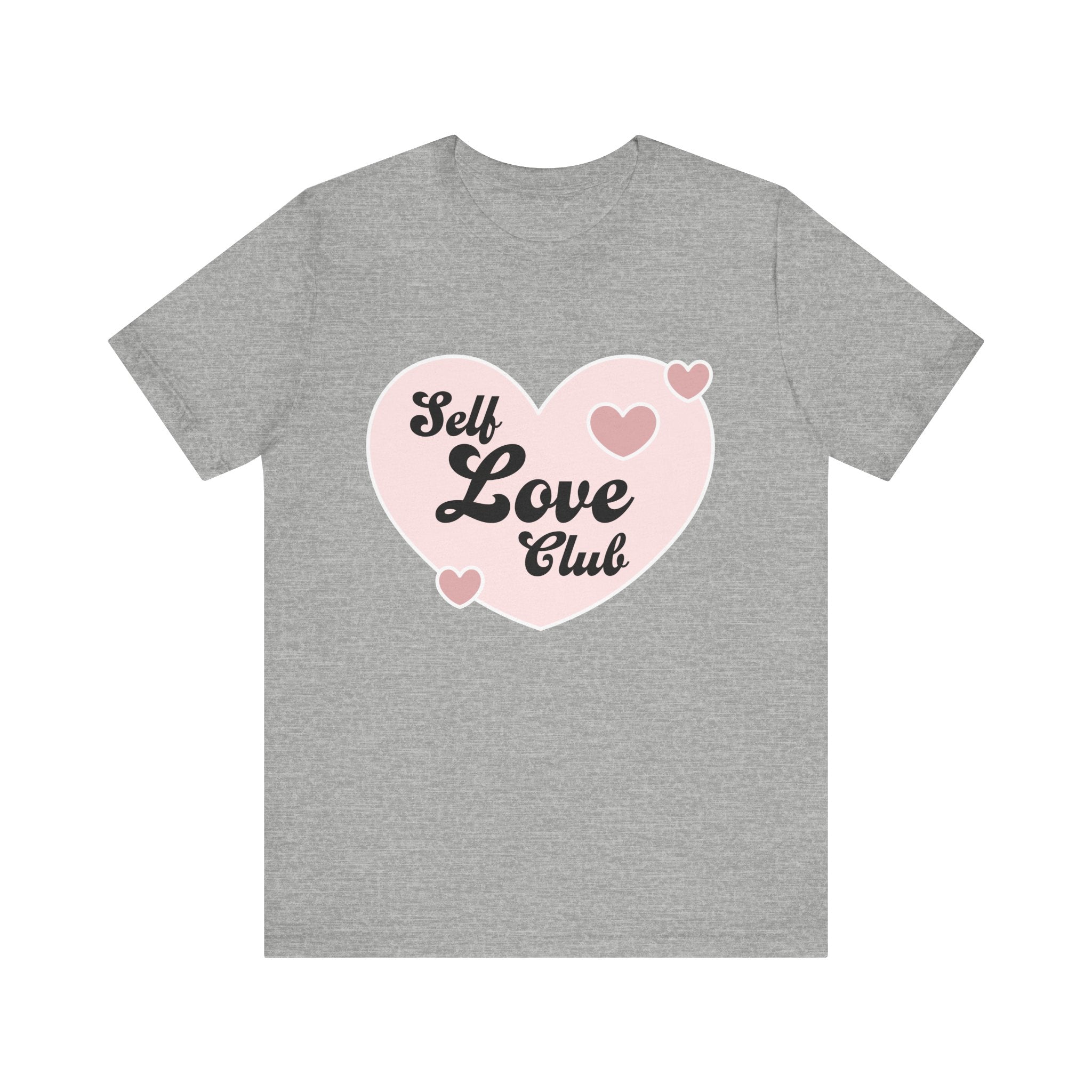 Self Love Club Tee, Unisex Cotton T-Shirt, Positive Vibes Shirt, Gift for Friends, Self - Care Apparel, Affirmation Clothing - Divine Janisal Design