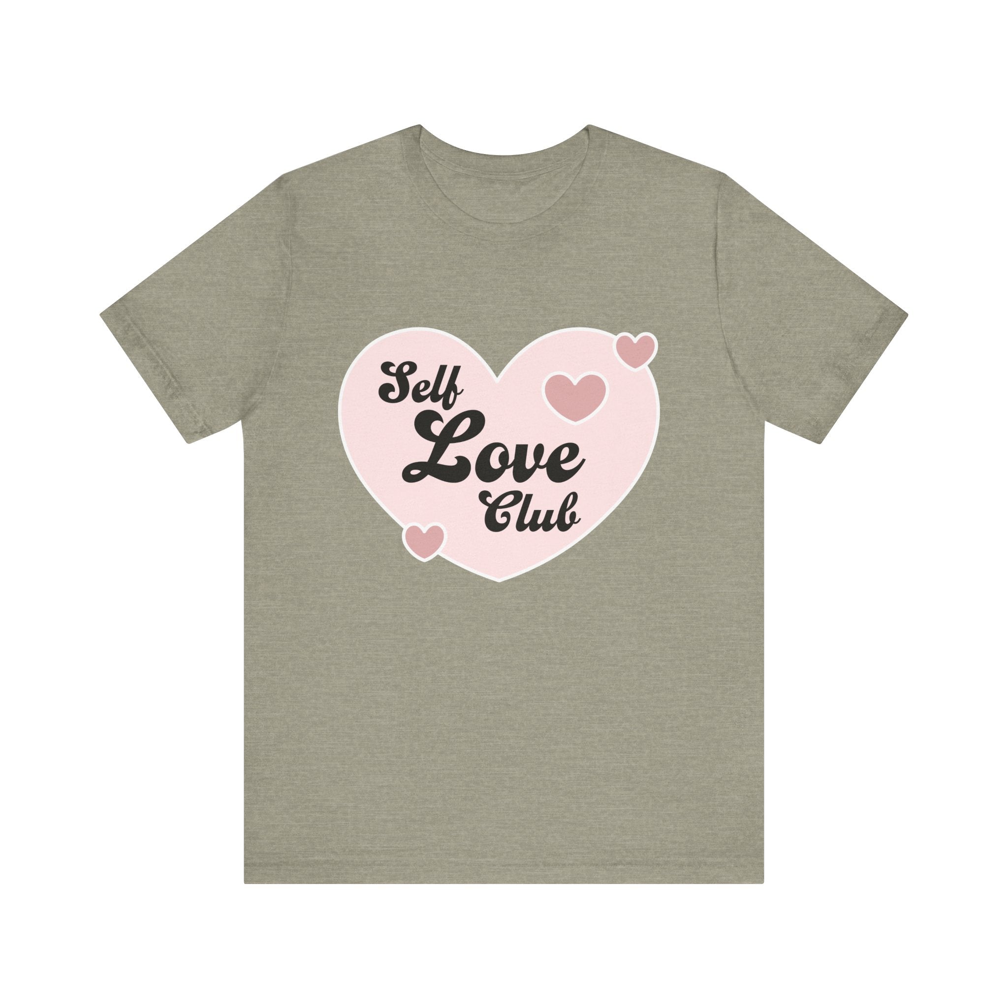 Self Love Club Tee, Unisex Cotton T-Shirt, Positive Vibes Shirt, Gift for Friends, Self - Care Apparel, Affirmation Clothing - Divine Janisal Design