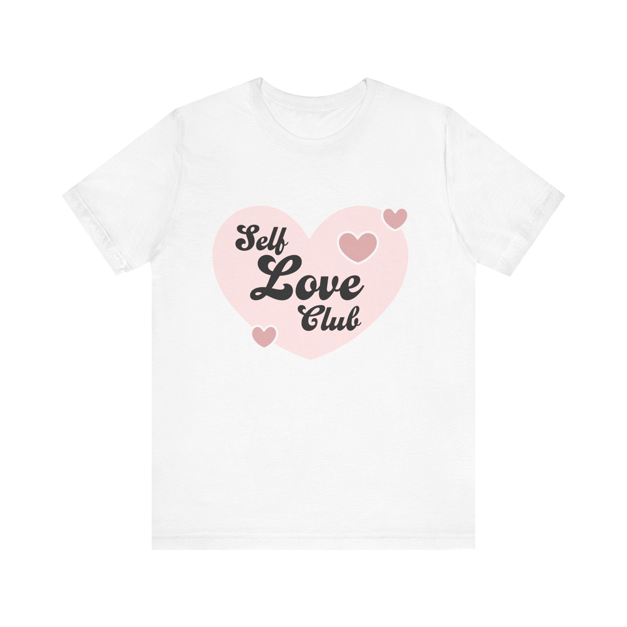 Self Love Club Tee, Unisex Cotton T-Shirt, Positive Vibes Shirt, Gift for Friends, Self - Care Apparel, Affirmation Clothing - Divine Janisal Design