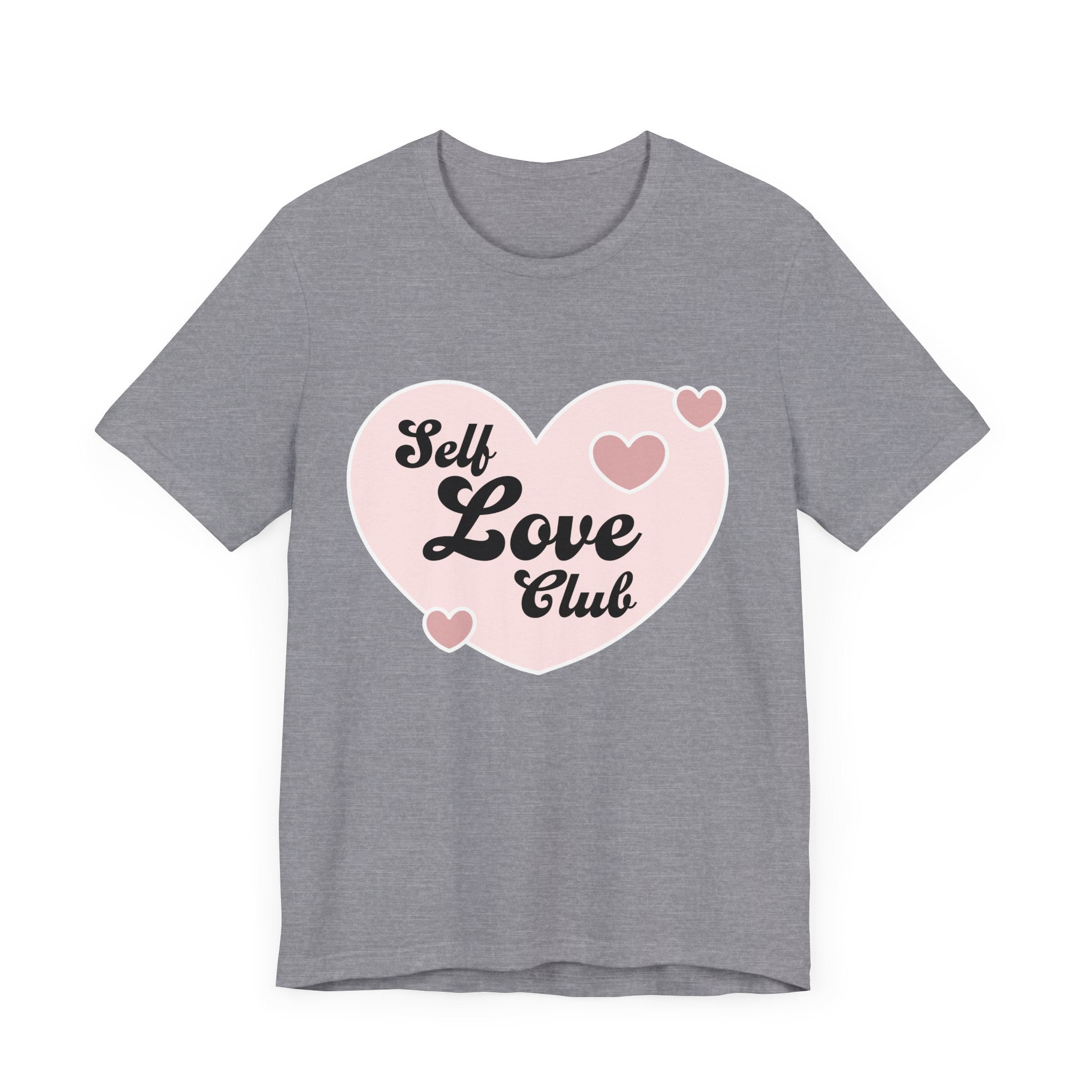 Self Love Club Tee, Unisex Cotton T-Shirt, Positive Vibes Shirt, Gift for Friends, Self - Care Apparel, Affirmation Clothing - Divine Janisal Design