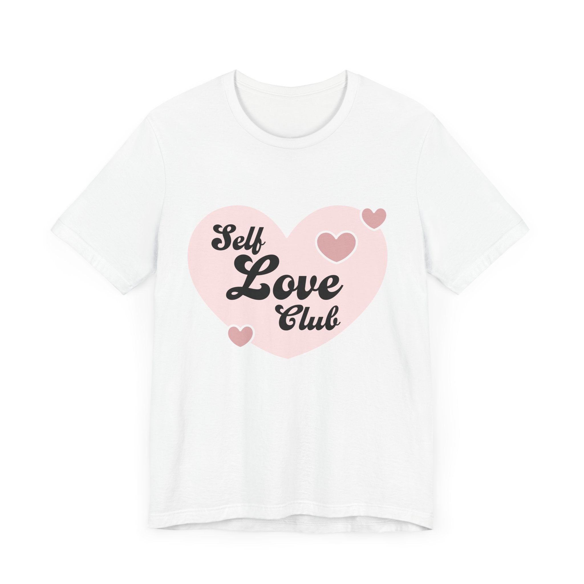 Self Love Club Tee, Unisex Cotton T-Shirt, Positive Vibes Shirt, Gift for Friends, Self - Care Apparel, Affirmation Clothing - Divine Janisal Design