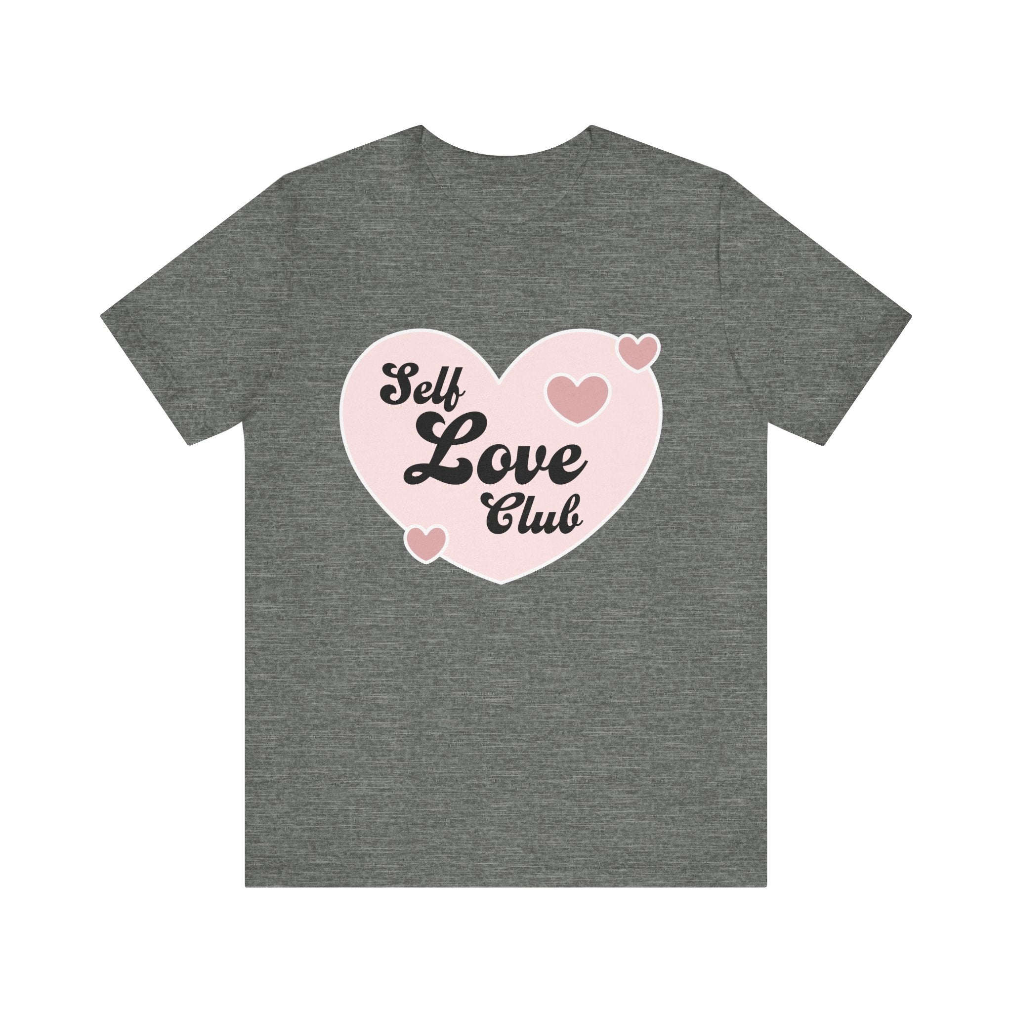 Self Love Club Tee, Unisex Cotton T-Shirt, Positive Vibes Shirt, Gift for Friends, Self - Care Apparel, Affirmation Clothing - Divine Janisal Design