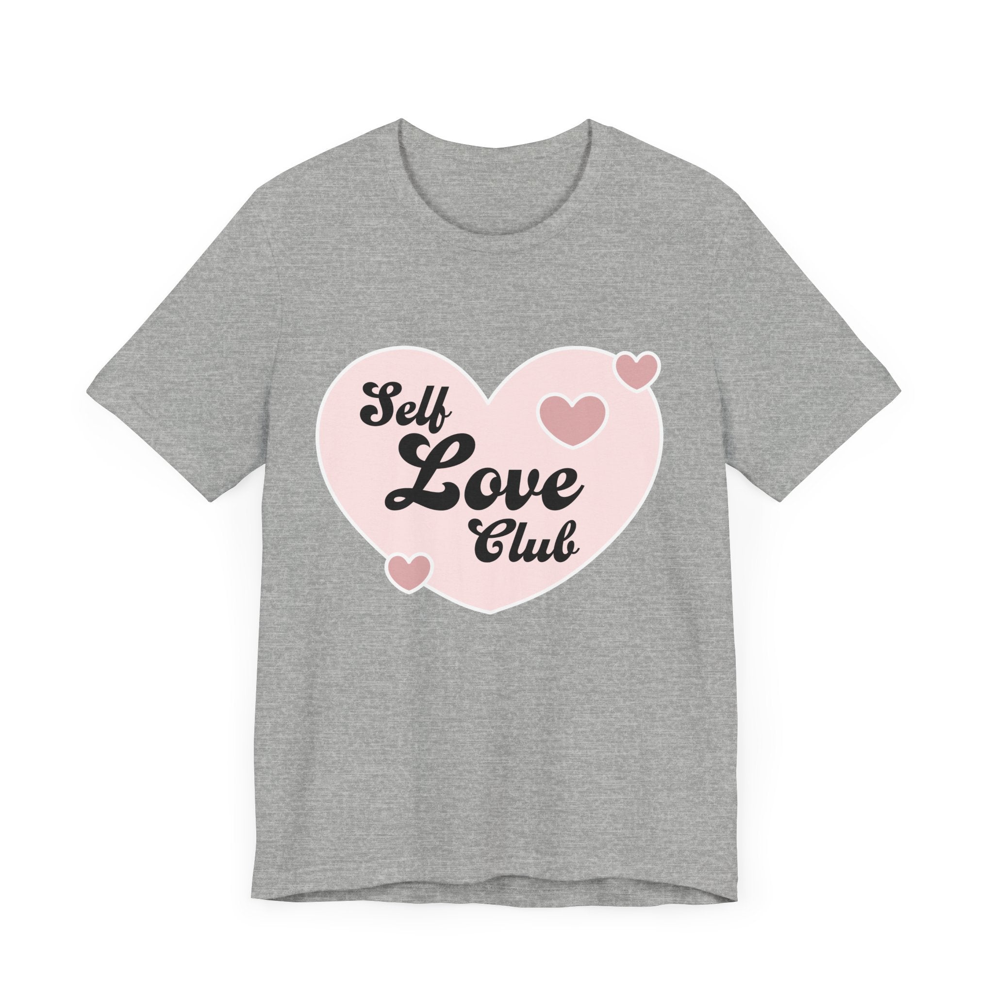 Self Love Club Tee, Unisex Cotton T-Shirt, Positive Vibes Shirt, Gift for Friends, Self - Care Apparel, Affirmation Clothing - Divine Janisal Design