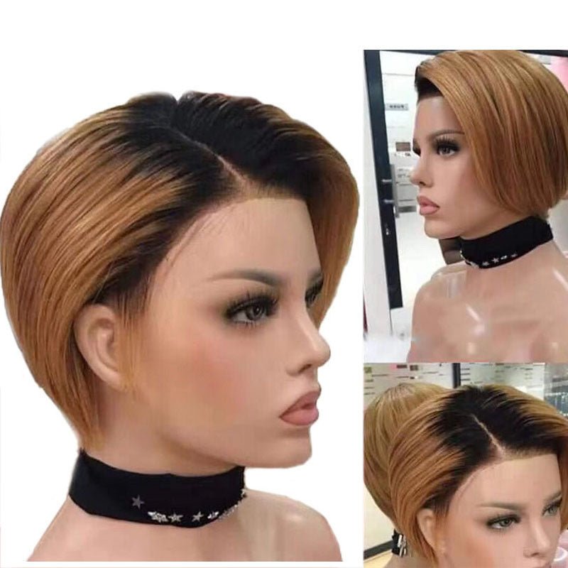 Short Human Hair Wig - Divine Janisal Design