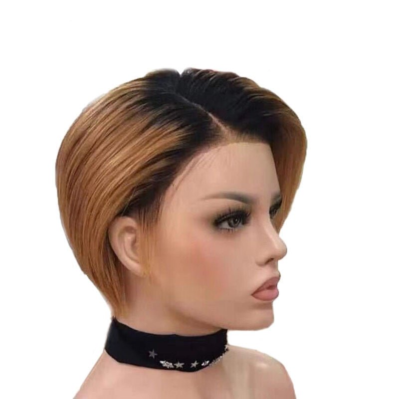 Short Human Hair Wig - Divine Janisal Design