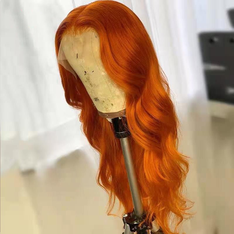 Smooth Hair Dark Orange Wig - Divine Janisal Design