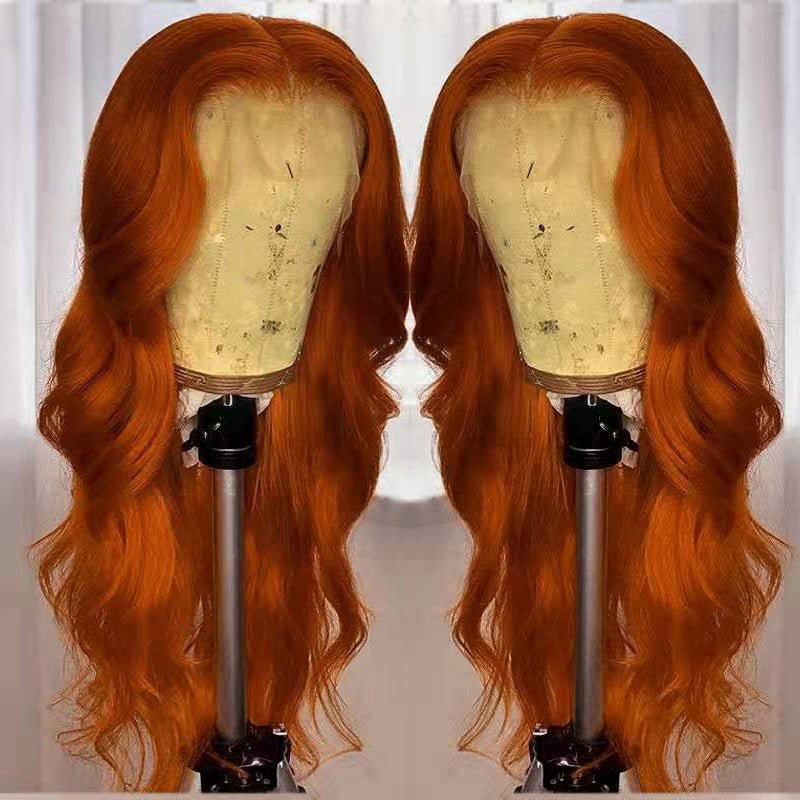 Smooth Hair Dark Orange Wig - Divine Janisal Design