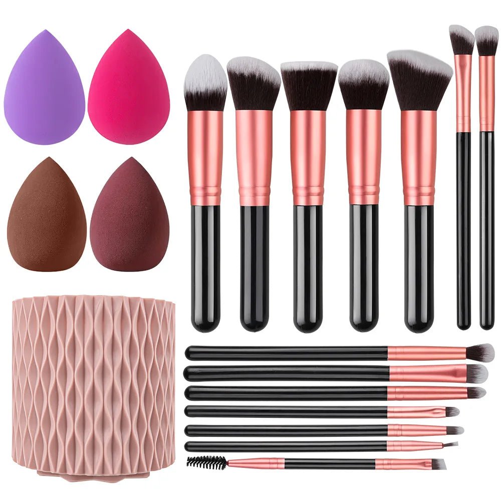 Soft Fluffy Makeup Brushes Set - Divine Janisal Design