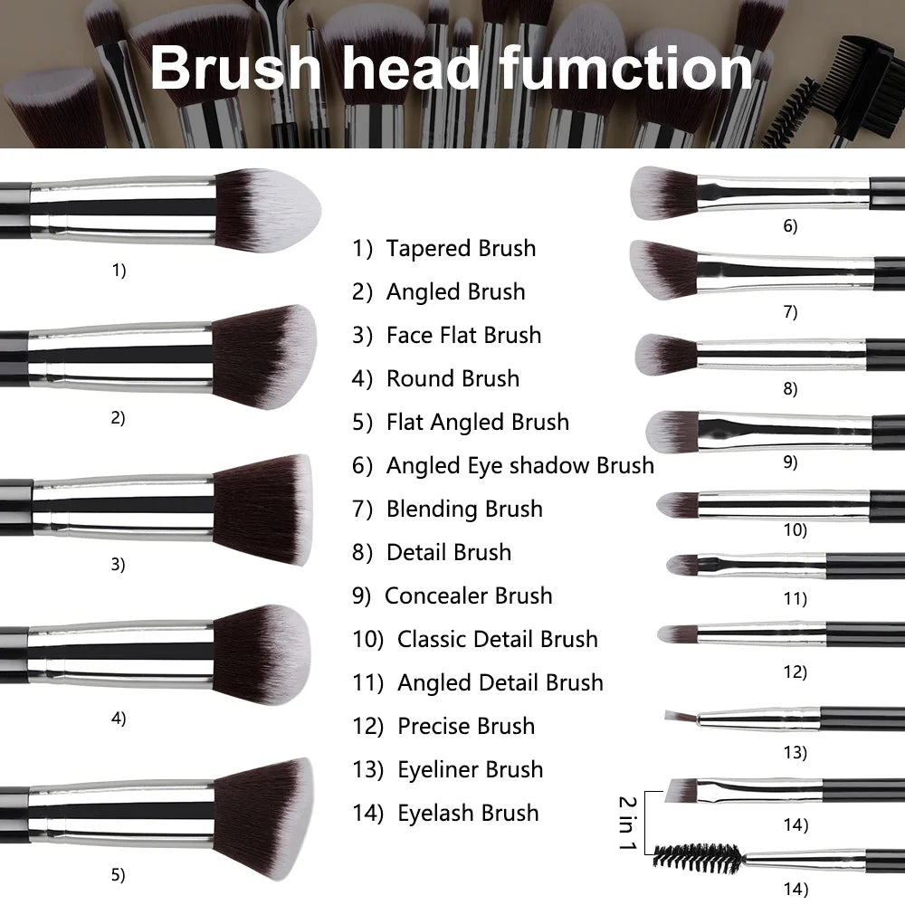 Soft Fluffy Makeup Brushes Set - Divine Janisal Design