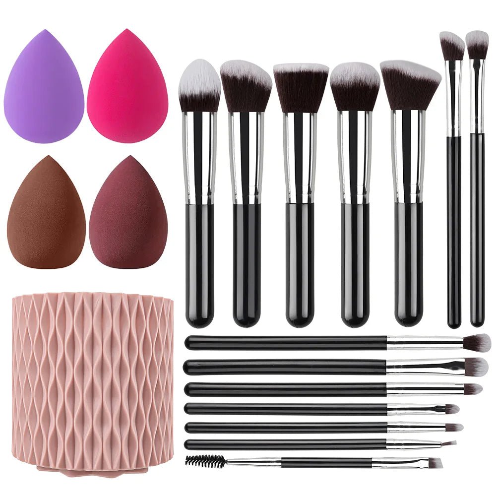 Soft Fluffy Makeup Brushes Set - Divine Janisal Design