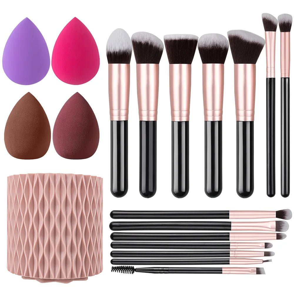 Soft Fluffy Makeup Brushes Set - Divine Janisal Design