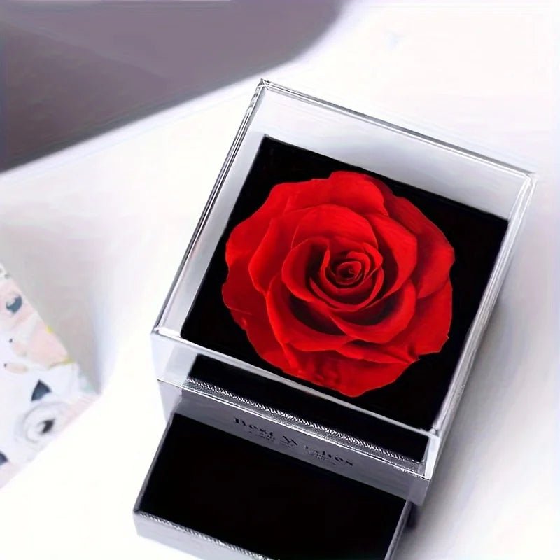 Sparkling Heart Love Necklace With Luxurious Rose Gift Box For Girlfriend Mom Christmas Valentine Gift 2023 Romantic Accessories - Divine Janisal Design